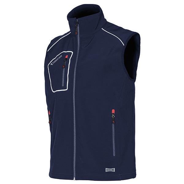 CHALECO SOFTSHELL SNAPPY AZUL 4 BOLS XXL